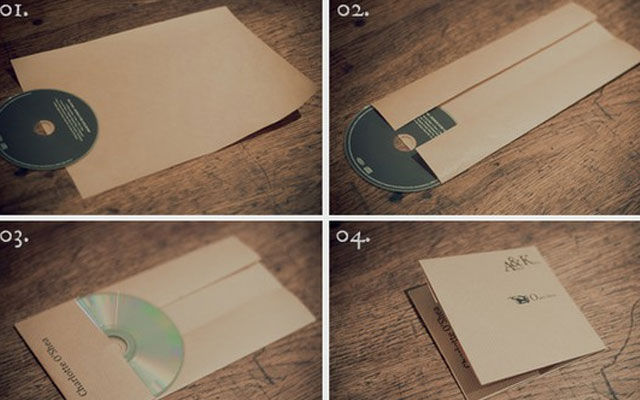 конверт для диска - план оригами по шагам